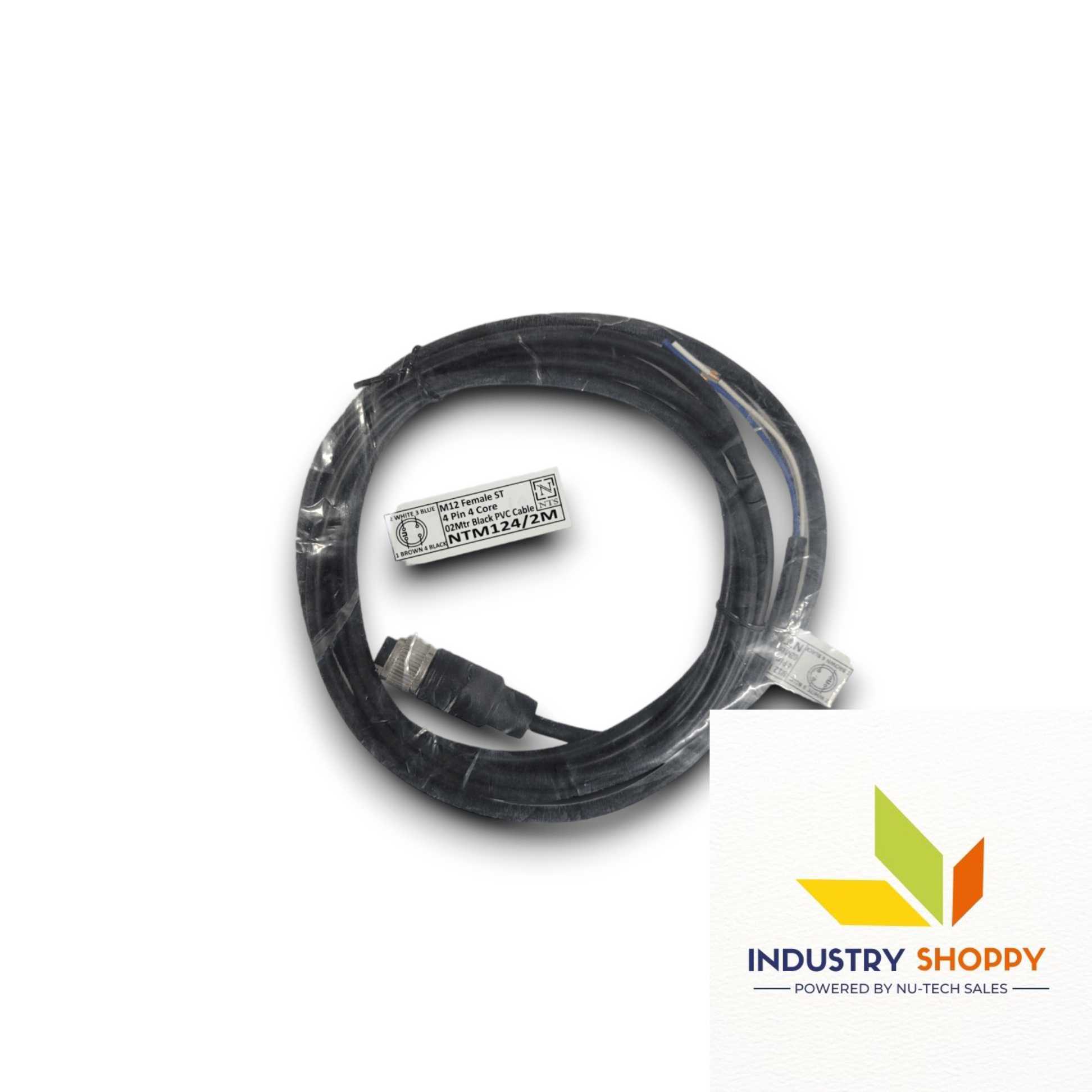 NTS NTM124/2M-M12 Female 4 Pins Connection Cable NTS NTM124/2M-M12 Female 4 Pins Connection Cable
